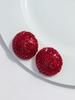 Hot Selling Fashion Fine Jewelry Full Diamonds Luxurious Statement Earrings Rhinestones Party Large Round Alloy Stud Earrings