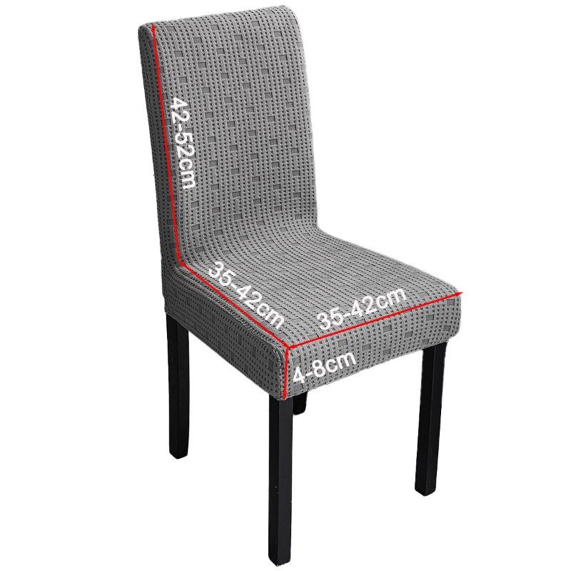 

2025 Высокоэластичный Водонепроницаемый Чехол на Стул Современный Минималистичный Чехол на Обеденный Стул для Дома темно серый