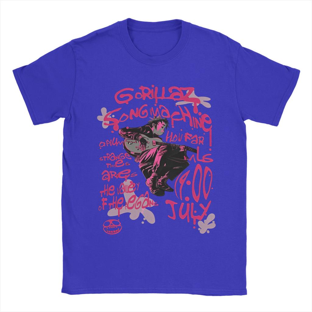 Musikband Gorillaz Punk Rock T-Shirt Sommer Harajuku T-Shirts Männer Baumwolle Rundhals Übergröße 5XL T-Shirts Kurzarm-T-Shirt