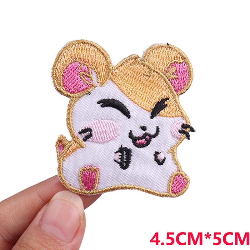 Cute Ghost/Cat Embroidered Patch Cartoon Animal Patch Iron On Patches For Clothing Thermoadhesive Patches For Clothes Jacket DIY