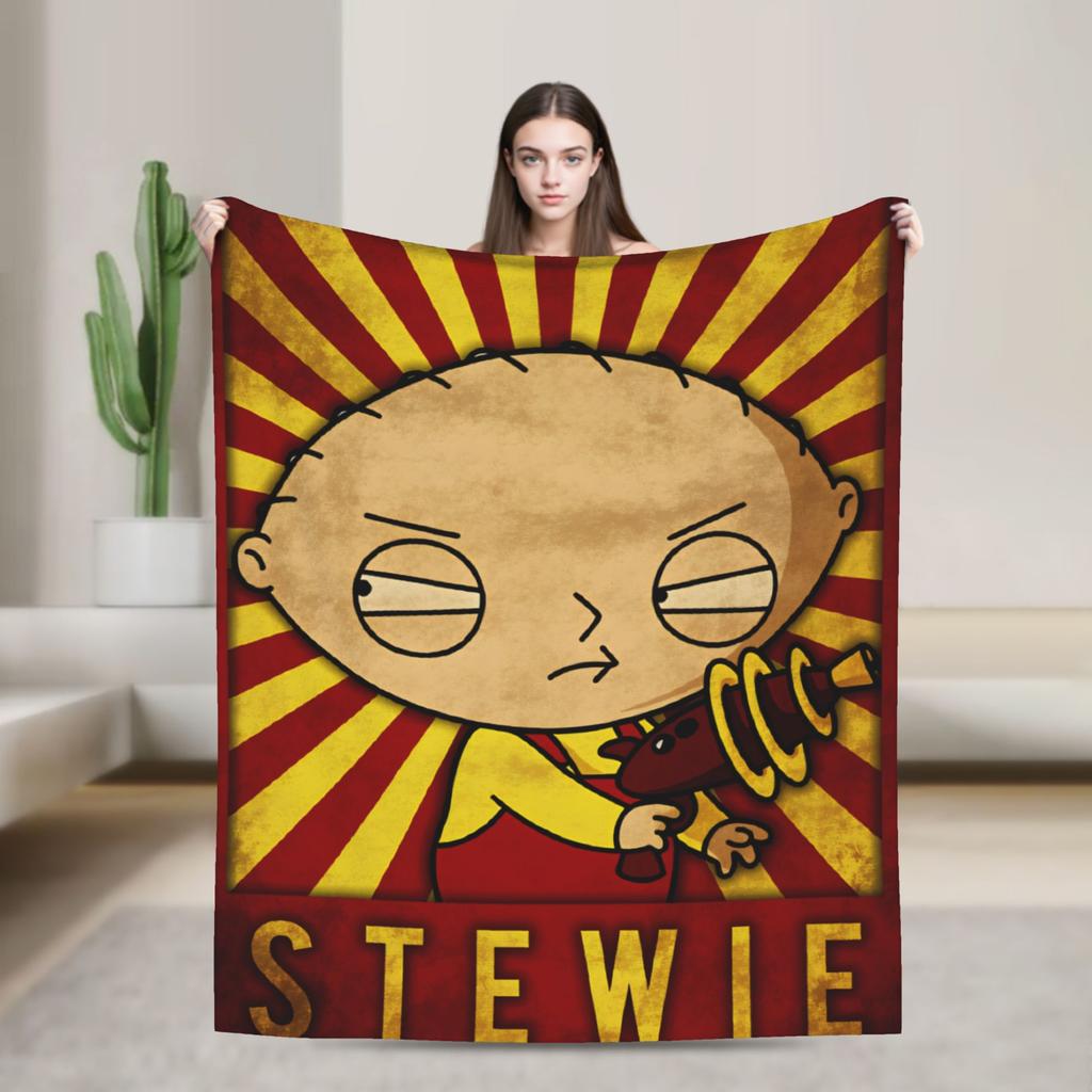 Rodiny Kreslený Peter Griffin Pánové Deku Super Měkká Zábavná Plyšová Přikrývka Na Cestování Kancelář Flanelová Přehoz Na Postel Pokrývka Postele