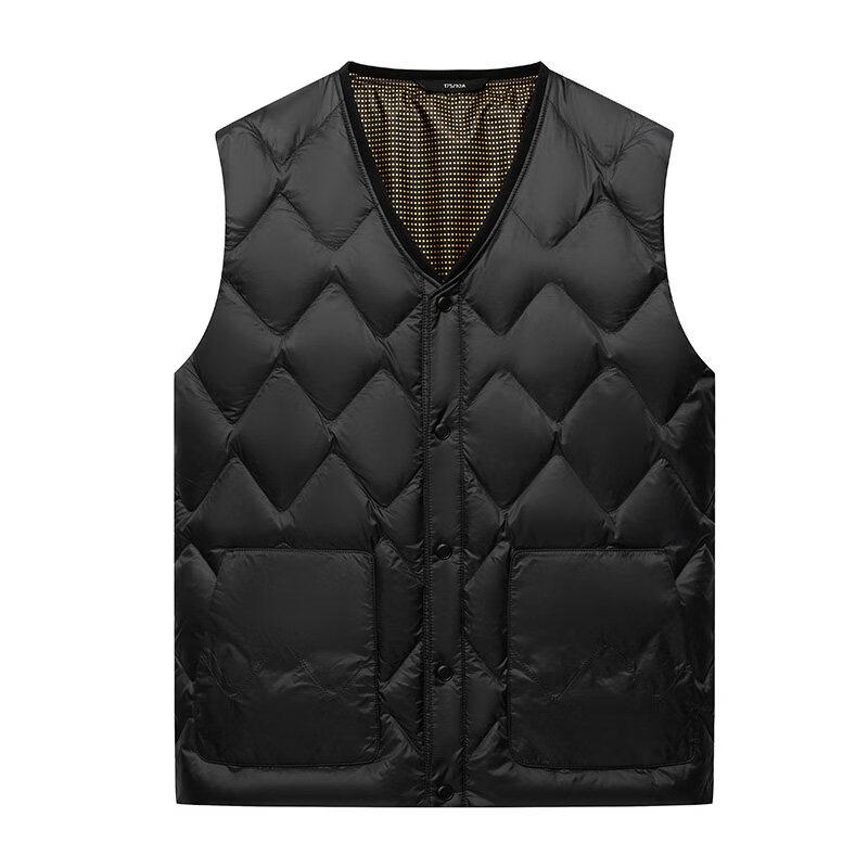 SNOWFLYING Men's V-Neck Lightweight Down Vest