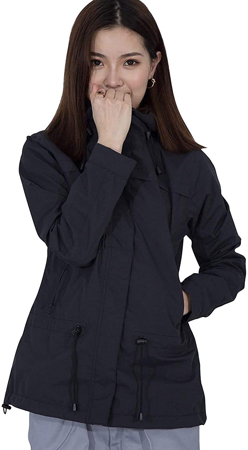 

Mountain Raincoat Mountain Commuting [Arashiyama] Women s Parka, Golf, Rainwear, Windbreaker, Jacket, [Cold-proof, Waterproof, Windproof], Outdoor, чорний