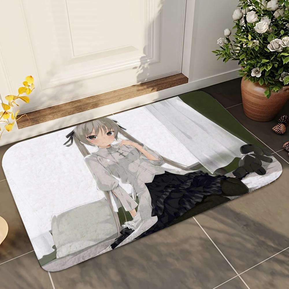1pc Yosuga No Sora Bathroom Absorbent Mats Anti-Slip Mats Home Decor Supplies Carpets Home Kitchen Floor Mats