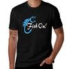 Fish On Tshirt Streetwear Print Tee Shirt