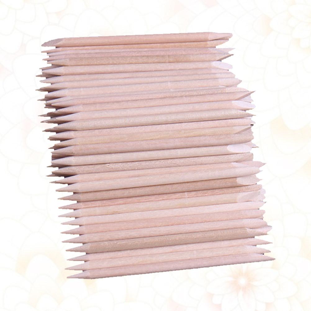 500Pcs Wooden Waxing Sticks for Eyebrow Bikini Hair Removal Smooth Flat Surface Beauty Wood Nail Sticks Manicure Pedicure Tool