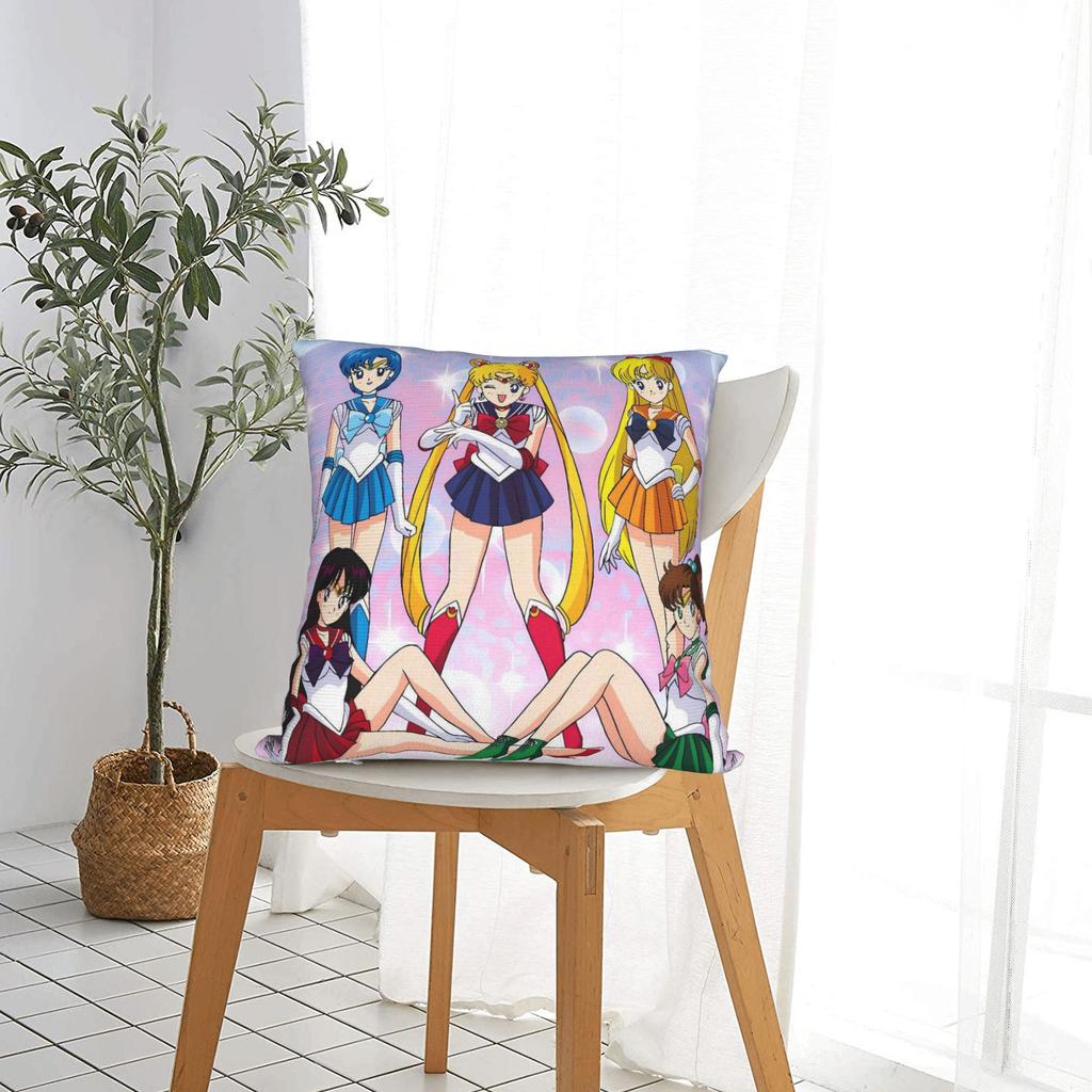 Sailor Moon Pillow Case Morden Pillow Cover Print Pillowcases For Sofa Car Home Decor