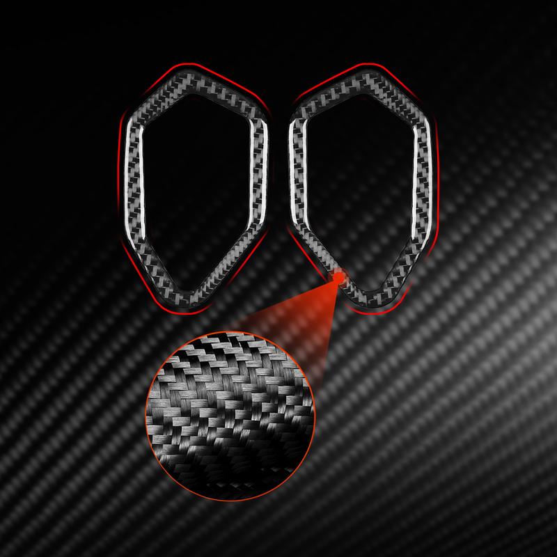 Real Carbon Fiber Car Accessories Dashboard Air Vent Cover Soft Sticker For Subaru BRZ/ For Toyota GR86    2024 2025