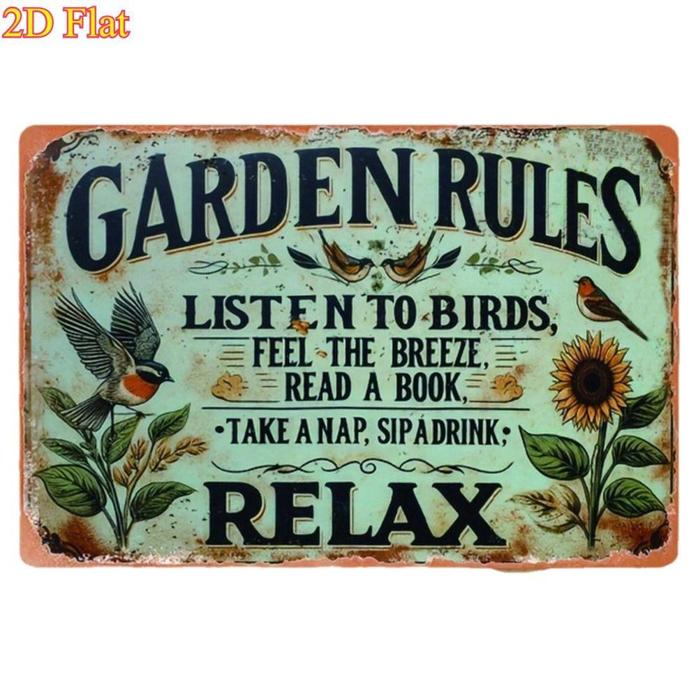 Vintage Retro Tin Sign Metal Plaque 20x30cm Home Cafe Garage Wall Decor