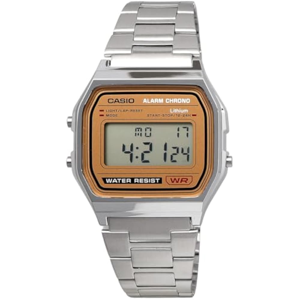 [Casio] CASIO Digital Watch Vintage Series A158WEA-7 Metal Band Unisex Silver Overseas Model [Par...