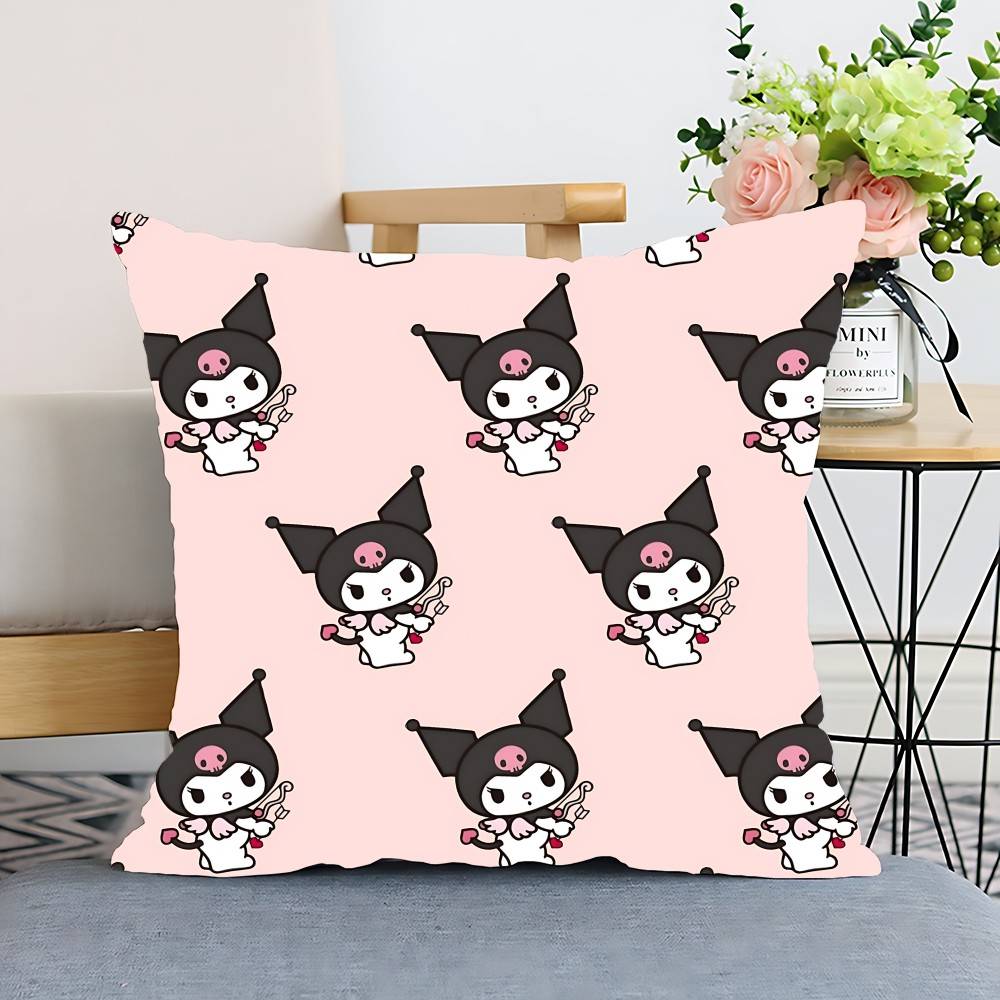 S-Sario K-Kuromi Pillow Case Cushion Cover Polyester Pillowcase Decorative Sofa Cushion Pillowcase Home Decor