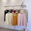 Soft waxy twist lazy knitted sweater for women's autumn and winter new casual thick loose pullover sweater top for women