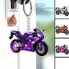 Breloc Acrilic Motocicletă Design Plat Realist 2D Pentru Entuziaști Decorațiune Geantă Chei