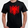 Albania Albanian Pride Tail of the Eagle Coat of Arms T Shirt Tee
