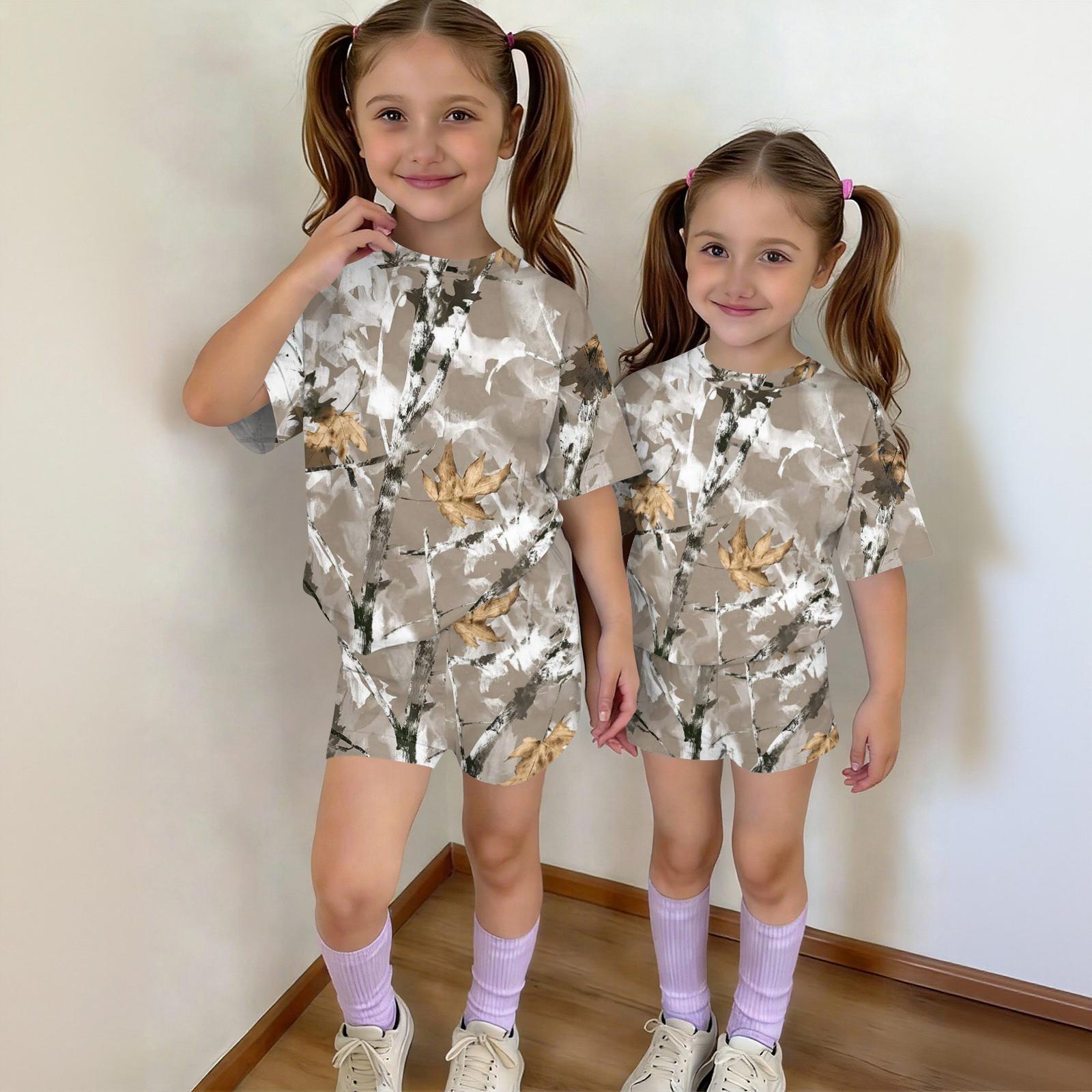 

Infant Newborn Baby Girls Boys Loose Print T-shirt+Pants Print Outfits Set 140