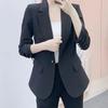 Spring 2026 Han Style Lapel Solid Color Short Suit Jacket