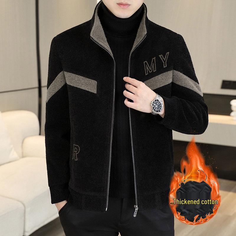 2025 Autumn/Winter Men's Korean Style Woolen Coat - Thick Casual Jacket