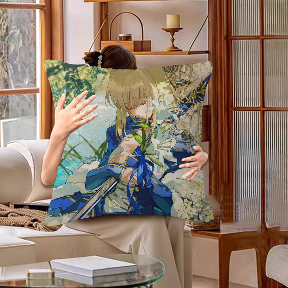 FateGrand Order Saber Anime Personalized Pillow Cover Kids Bedroom Wild Party Decor Pillowcase Kid Birthday Shower Gift