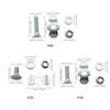 12pcs 20/30/40mm L Track Stud Fitting Bolt Down Anchors Points For Truck Bed Modification Automotive Tie Down Hardware