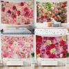 Beautiful Rose Pattern Tapestry Daisy Background Cloth Home Decoration House Living Room Wall Hanging Cloth