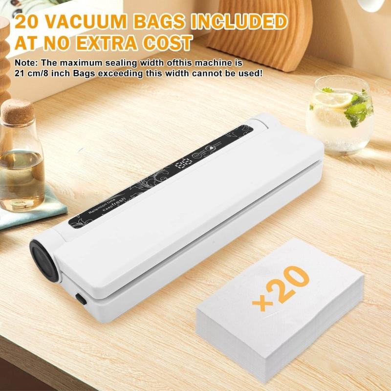 110V Multifunctional Bag Sealer Bag Sealer Bag Sealer Heat Seal Bag Resealer Machine for Plastic Bags Snack Bags Chip