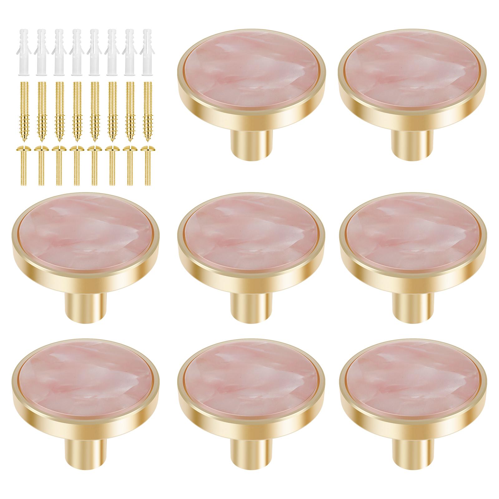 

8 шт. набор ручек для ящиков, ручка для комода из цинкового сплава с винтами, золотая ручка для ящика, декоративная изысканная ручка для мебели, легкая