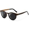 SUNGAIT Classic Vintage Round Polarized Sunglasses for Men and Women, Retro Style, UV400 Protection (Wooden Frame Sunglasses)