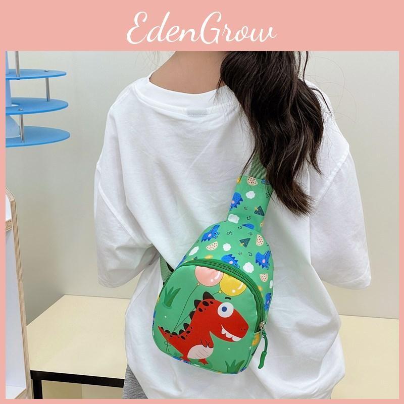 Unicorn Cartoon Kid Dinosaur Chest Bag Polyester Material Fun Print Preschoolers