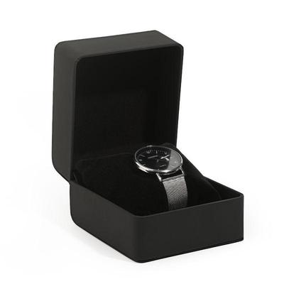 1/2/3 Stück Einzelne Uhren-Geschenkaufbewahrungsbox Quadratisch PU-Leder mit Kissen Tragbare Armbanduhr-Vitrine für Geburtstagsgeschenke