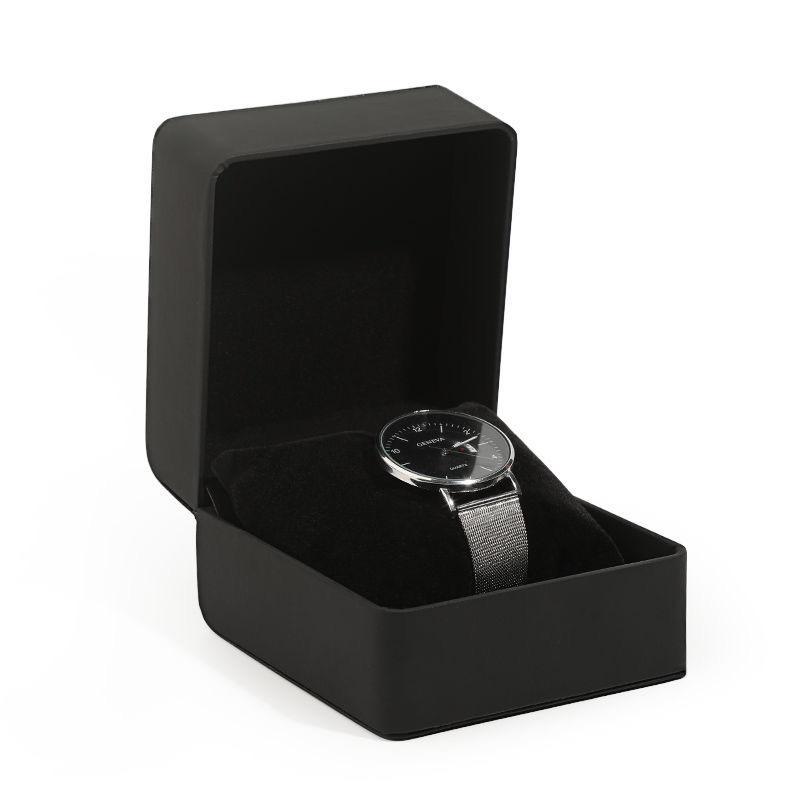1/2/3Pcs Single Watch Gift Storage Box Square PU Leather with Pillow Portable Wristwatch Display Case for Birthday Gifts