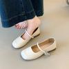 French Retro Shallow Mouth Flat Sole Shoes Women's 2025 New Autumn Skirt Fashion High Sense Mary Jane Shoes