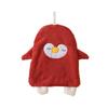 Cute Penguin Hanging Hand Towel for Kitchen & Bathroom - Soft & Absorbent for Kids