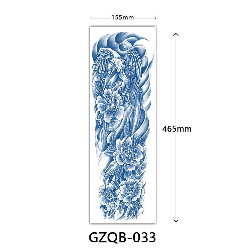 Herbal Tattoo Stickers, Semi-Permanent Tattoo Stickers, Herbal Juice Full Arm Tattoo Stickers
