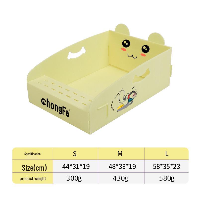 Super Large Foldable Disposable Cat Litter Box - Leak-Proof Outdoor Travel Toilet
