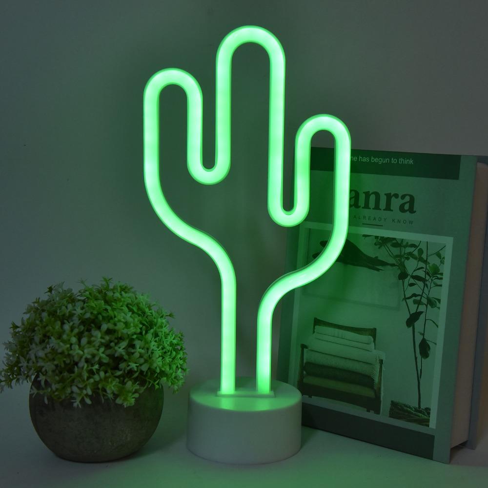 Battery Operated Neon Night Light Green Light Sign Light Easy to Use Neon Sign  Party Supplies