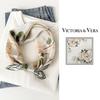 VICTORIA&VERA Mulberry Silk Ink Print Scarf