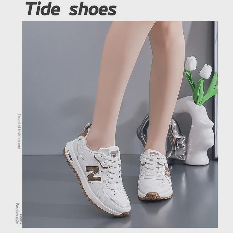 2025 Spring Women's Forrest Gump Lightweight Running Shoes: Breathable, All-Match, Height-Enhancing Sneakers 5165