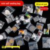 3x4x16 Silk Pouch: Dustproof, Clear, Self-Sealing Bag for Mini Jewelry