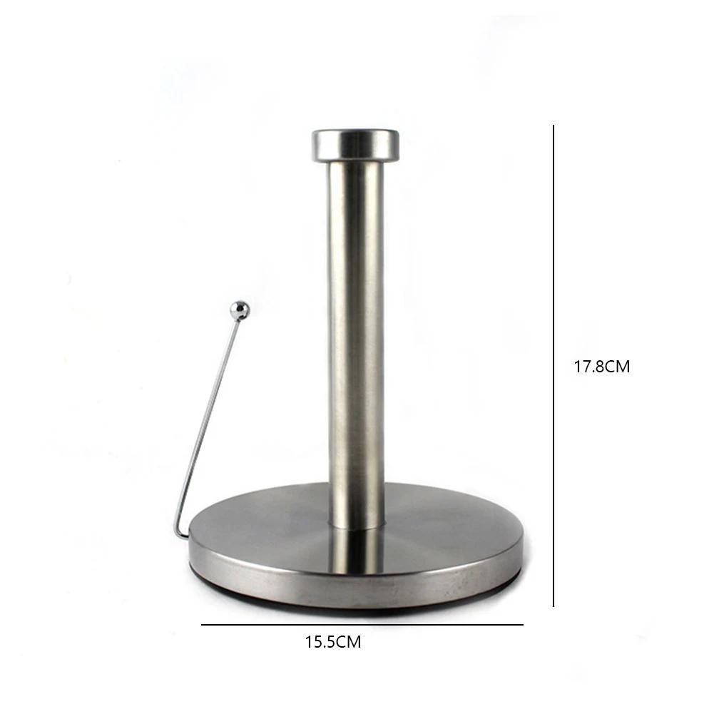 Standing Toilet Paper Holder with Round Base Roll Paper Towel Rack Toilet Paper Dispenser for Kitchen Storage Organisation