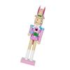 Wooden Easter Rabbit Nuts Figurine Ornament Festival Decoration for Tabletop Display and Holiday Party Decorations