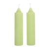 European Style Colorful Striped Cylindrical Candles for Weddings and Home Decor