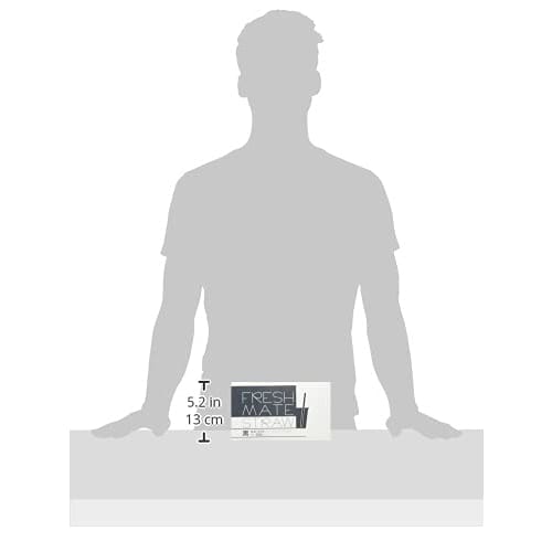 Daikoku Kogyo Straws, Straight, Naked, Length 21cm x Width 0.6cm, Black, Commercial Use, 6403452, Pack of 500