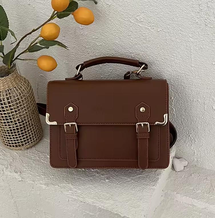 College Style JK Lolita Uniform Bags Female 2025 Summer New One-shoulder Handbag Japanese Retro Student Backpack