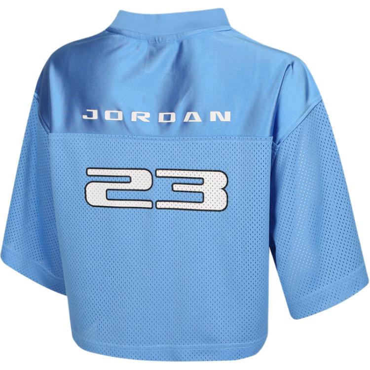 Jordan V-Neck Sports Casual Short Sleeve Drop Shoulder T-Shirt Women Tops IM6851-485