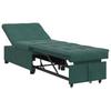 Dark Green Sleeper Sofa 194 X 67 X 82 Cm Velvet
