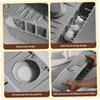 Silicone Faucet Splash Guard Mat Faucet Sink Drying Mat Dish Sponge Holder for Home Kitchen