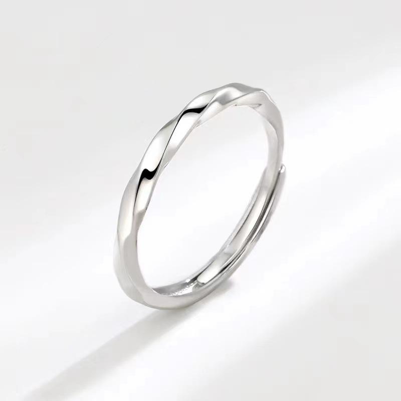S925 Sterling Silver Endless Love Couples Rings - Unisex Openable Matching Rings, Women's Fashionable Valentine's Day Gift