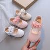 Girl's Patent Leather Shoes New Spring/Autumn Solid Color Rivet Bow Flat Casual Shoes Princess Dance Ballerina Flats
