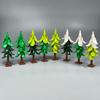 DIY  Pine Tree Model Kit - Snowy Christmas Tree Street Forest Compatible with Building Blocks & Assemble Particles