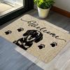 Adorable Cute Pet Welcome Doormats Wipe Your Paws Design Dog Lover Entrance Mats for Animal Lovers Home Decor